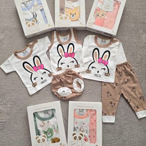 پنج تیکه نوزادی جعبه ای (۰ تا ۶ ماه)