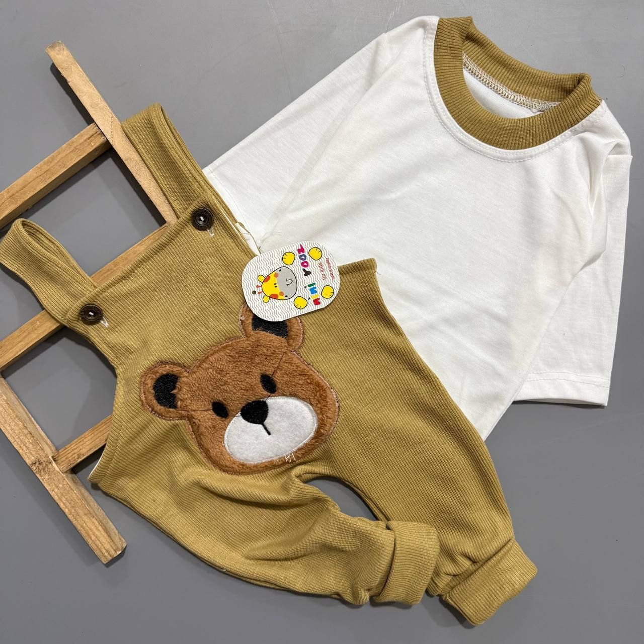 سرهمی دو تیکه خرس (نوزادی تا ۹ ماه) - Image 2