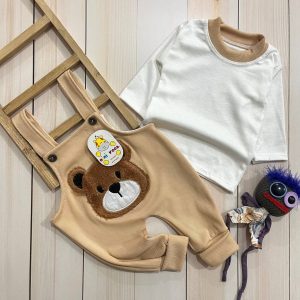 سرهمی دو تیکه خرس  (نوزادی تا ۹ ماه)