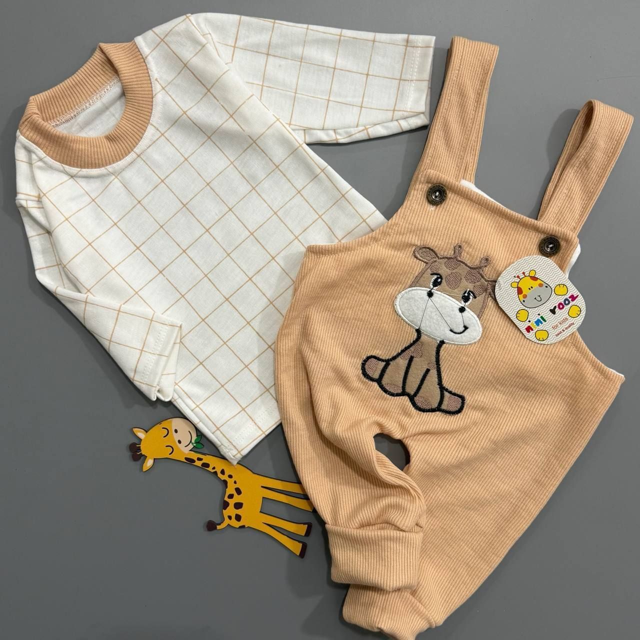 سرهمی دو تیکه زرافه ( نوزادی تا ۳ ماه)