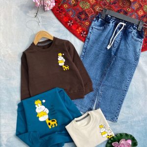 بلوز شلوار زرافه لی (۱تا۵ سال)