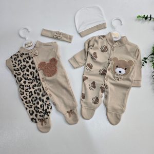 سرهمی خواهر برادری جوراب دار(نوزادی تا۳ ماه)