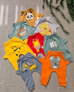 شلوار عروسکی نوزادی تا ۲ سال