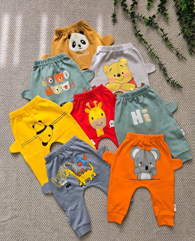 شلوار عروسکی نوزادی تا ۲ سال