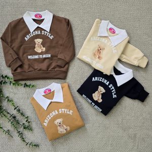 بلوز یقه دار تدی ۲ تا۹ سال