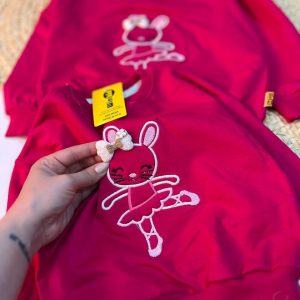 بلوز خرگوش و پاپیون(۴ تا ۱۸ ماه)