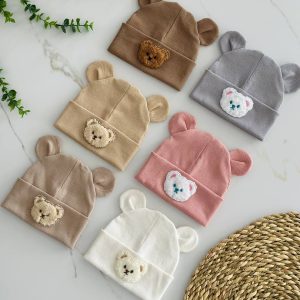 کلاه تدی گلدوزی نوزادی تا۲ سال