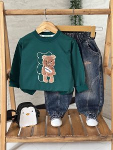 بلوز شلوار تدی جین (۲تا۹سال)