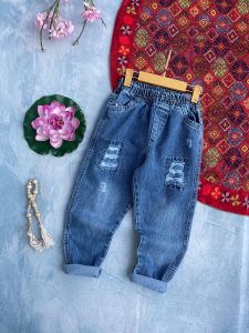 شلوار جین مام اسپرت۳ تا۹ سال