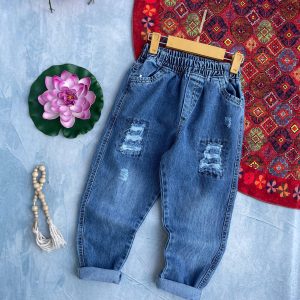 شلوار جین مام اسپرت۳ تا۹ سال