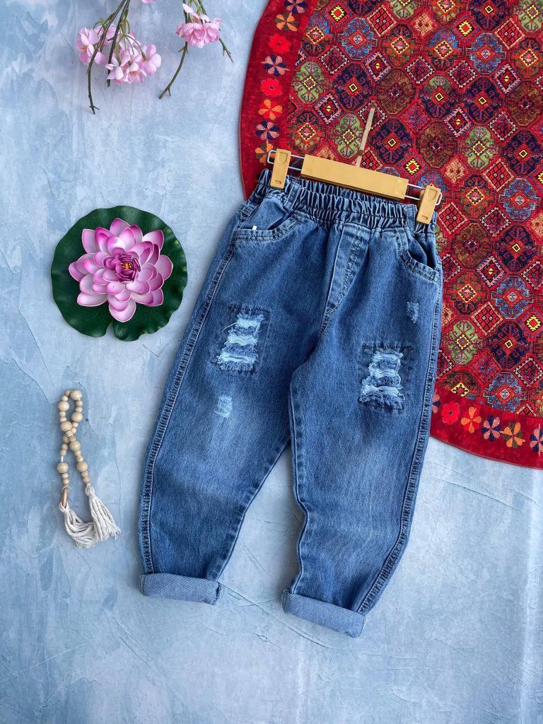 شلوار جین مام اسپرت۳ تا۹ سال